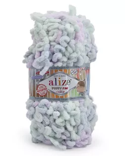 Пряжа Alize 'Puffy Fine Color' 100г. 14,5м. (100% микрополиэстер) (6466 секционный) арт. АРС-52153-1-АРС0001277712