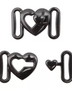 ГНУ14599 Пряжка-застежка для белья 8мм металл/эмаль, черный арт. АРС-52205-1-АРС0001279323