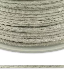 TBY Шнур атласный круглый (для воздушных петель) 2мм*50м (3108 св. серый) арт. АРС-53224-1-АРС0001279134