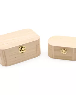 LYE231116 Набор шкатулок деревянных 2 шт, 17*12*7,5см и 13*8*6см арт. АРС-54560-1-АРС0001278991