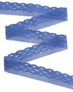 Кружево х/б CL-091, 33мм*5 м (+/- 4 см), JD054 синий арт. АРС-55183-1-АРС0001284007