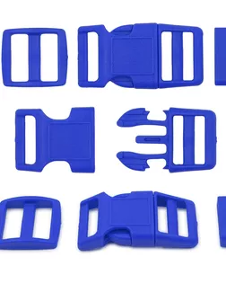 A03001037-K-20 Фастекс, рамка и рамка-регулятор 20мм, пластик, упак(2 комплекта) Hobby&Pro (синий) арт. АРС-55721-1-АРС0001281831