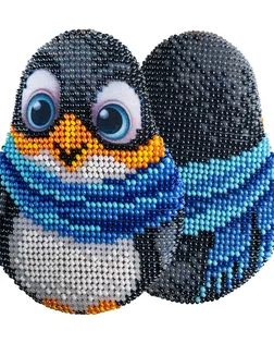 В-549 Набор для вышивания бисером Кроше 'Пингвин' 10*8 см арт. АРС-55804-1-АРС0001286647