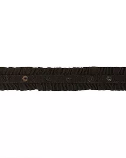 Тесьма W-035 резинка, с пайетками ш.1,3см (черный) арт. АРС-701-1-АРС0001021556