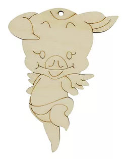 L-995 Деревянная заготовка 'Ангельская Хрюша' 61*80*4мм Астра арт. АРС-8666-1-АРС0001154401