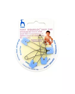 99001/01 Булавки английские с замком безопасности, голубой PONY арт. АРС-12447-1-АРС0001197899