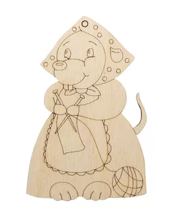 L-1308 Деревянная заготовка 'Рукодельница' 10,3*6,7*0,3см Астра арт. АРС-13146-1-АРС0001206407