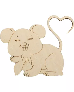 L-1316 Деревянная заготовка 'С любовью' 8,4*6,9*0,3см Астра арт. АРС-13154-1-АРС0001206415