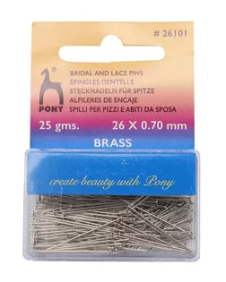 26101 Булавки 0,70мм/26мм, сталь, 25гр PONY арт. АРС-13700-1-АРС0001209091