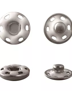 Кнопки пришивные КПР6 д.1,5см (никель/белый) арт. АРС-16443-1-АРС0000807638