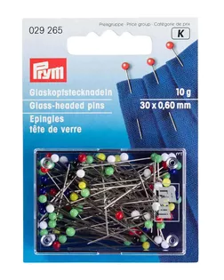 029265 Булавки с разноцветными головками (10 гр) 0,60*30мм Prym арт. АРС-18675-1-АРС0000824410