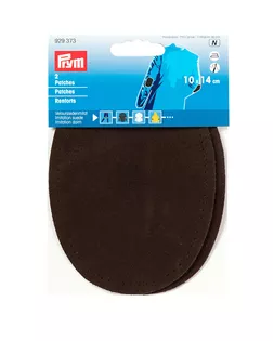 929373 Заплатки иск.замша 10*14см, 2шт, т.коричневый цв. Prym арт. АРС-19988-1-АРС0000834568