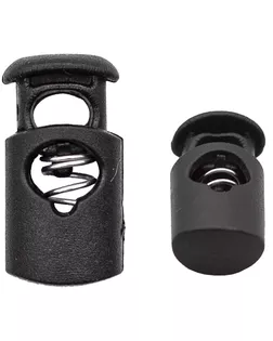 Фиксатор 'Цилиндр' 0305-3005 р.1х2см (черный) 200шт арт. АРС-20234-1-АРС0000836328