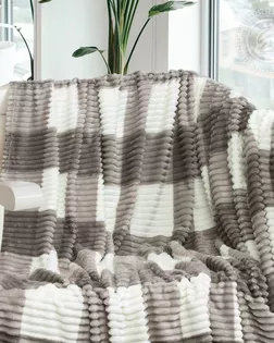 Плед флисовый 'квадро' графит 150х200 арт. 4001 арт. АРТД-5684-1-АРТД0255029