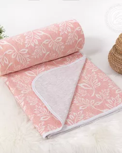 Одеяло-покрывало трикотажное 220*200 кружева розовые арт. 2286 арт. АРТД-5836-3-АРТД0271709