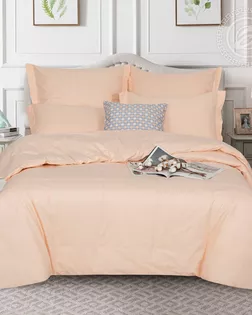 Пододеяльник 1,5 сп на молнии 215*145 персик арт. 975 арт. АРТД-3974-1-АРТД0272606