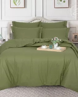 Пододеяльник евро на молнии 215*205 олива арт. 977 арт. АРТД-4082-1-АРТД0274242