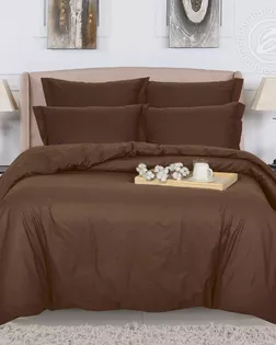 Пододеяльник евро на молнии 215*205 шоколад арт. 977 арт. АРТД-4231-1-АРТД0277111
