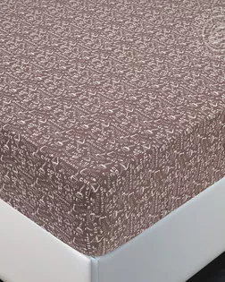 Простыня трик. на резинке 140*200 арт. 253 эспрессо темный арт. АРТД-5992-4-АРТД0279883