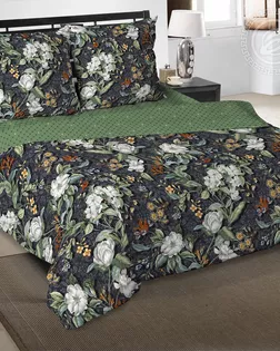 Ткань Белые цветы бязь набивная 220см рис. 13066-1 арт. АРТД-4566-1-АРТД0281684