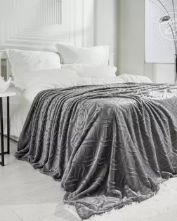 Плед флисовый 'узор' 180*200, графит арт. 4032 арт. АРТД-6066-3-АРТД0283080