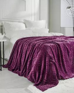 Плед флисовый 'узор' 150*200, фиолетовый арт. 4031 арт. АРТД-6068-1-АРТД0283079