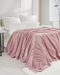 Плед флисовый 'узор' 150*200, пудровый арт. 4031 арт. АРТД-6070-1-АРТД0283104