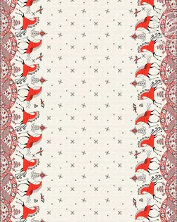 Ткань Былины рогожка ш.150см рис. 13181-1 арт. АРТД-4716-1-АРТД0285172