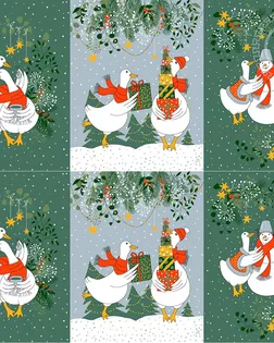 Ткань Почудим рогожка ш.150см рис. 13244-1 арт. АРТД-6213-1-АРТД0285702