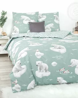 КПБ 1,5 сп., поплин, диз. Снежок арт. 912 арт. АРТД-6330-1-АРТД0288283