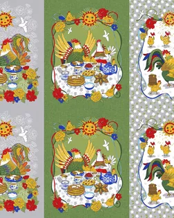 Ткань Угощение рогожка ш.150см рис. 13484-1 арт. АРТД-5415-1-АРТД0290483