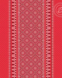 Ткань Народные узоры рогожка 150см рис.13644-1 арт. АРТД-6874-1-АРТД0295335