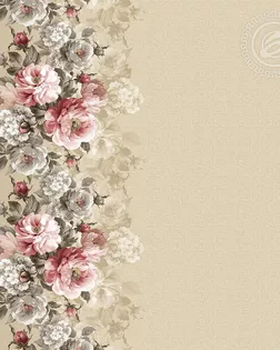 Ткань Розали рогожка 150см рис.13662-1 арт. АРТД-6895-1-АРТД0295919