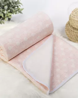 Одеяло-покрывало трикотажное 220*200 ожерелье розовое арт. 2286 арт. АРТД-3227-1-АРТД0244952