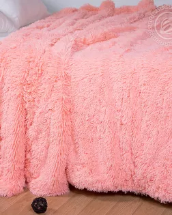 Покрывало меховое 'шиншилла' розовый, 180*220 см арт. 2822 арт. АРТД-3193-1-АРТД0241652