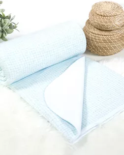 Одеяло-покрывало трикотажное 220*200 лапки голубые арт. 2286 арт. АРТД-2730-3-АРТД0249495