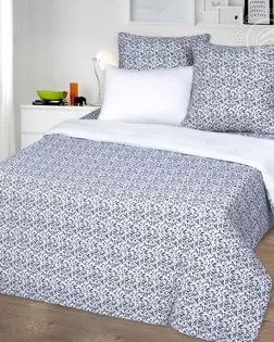 Пододеяльник трик. на молнии 200*215 завиток белый арт. 263 арт. АРТД-2910-2-АРТД0261828