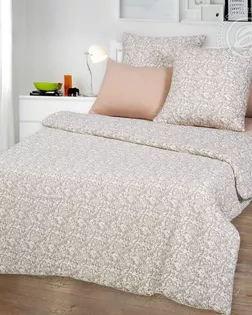 Пододеяльник трик. на молнии 175*215 завиток капучино арт. 262 арт. АРТД-3254-1-АРТД0250668