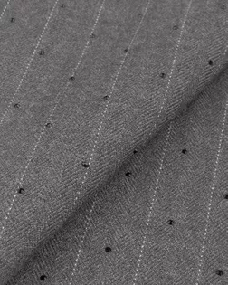 Костюмная поливискоза жаккард со стразами полоска арт. К-83-2-26398.002