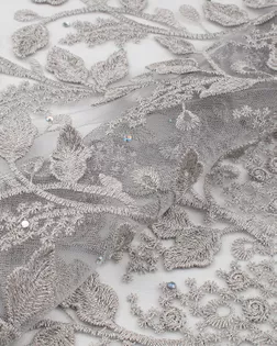 Вышивка на сетке с люрексом и стразами арт. СВС-110-2-26300.006