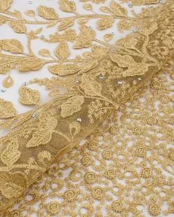 Вышивка на сетке с люрексом и стразами арт. СВС-110-1-26300.005