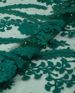 Вышивка на сетке с люрексом и стразами арт. СВС-109-1-26300.001