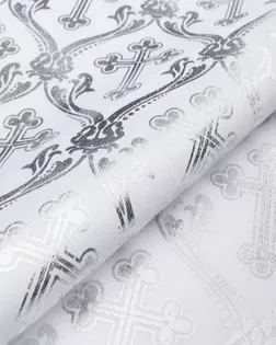 Атлас ритуальный с накатом принт 67гр/м.кв. арт. РТА-4-1-24404.003