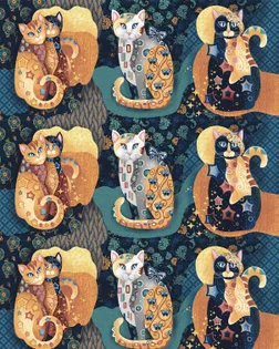 Рогожка 150 см набивная арт 904 "Тейково" рис 29253/1 "Лунный свет" арт. РЖК-331-1-1949.090