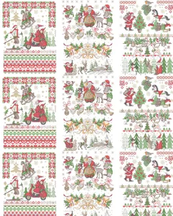 Рогожка 150 см набивная арт 904 "Тейково" рис 29211/1 "Новогоднее чудо" арт. РЖК-302-1-1949.075