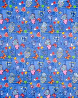 Индиго джинса-сердечки (Бязь 150 см) арт. БХ-428-1-Б00518.023