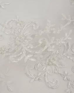 Вышивка на сетке с пайеткой и бусинами арт. ПКП-28-3-26488.008