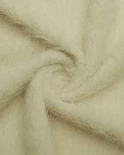 Искусственный мех на трикотажной основе, с ворсом средней длины, молочного цвета арт. ГТ-9724-1-ГТ16-11712-1-20-1