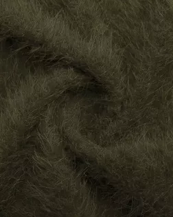 Искусственный мех на трикотажной основе, с ворсом средней длины, коричневого цвета арт. ГТ-9726-1-ГТ16-11714-1-14-1