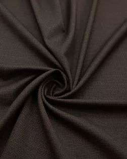 Шерстяная костюмная ткань в пунктирную клетку, цвет сине-коричневый арт. ГТ-8193-1-ГТ-17-10046-4-21-1